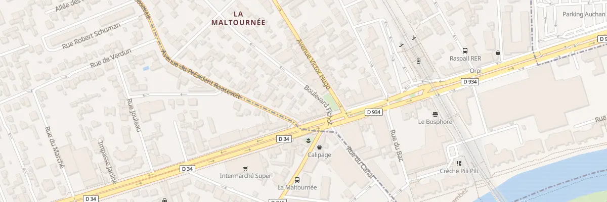 Plan du 5 Bd Fichot à Neuilly-Plaisance