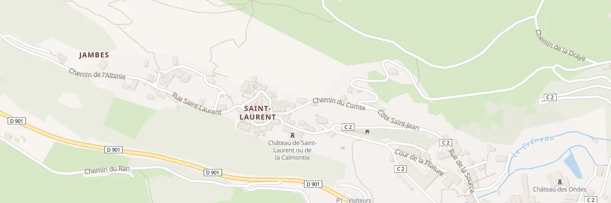 Plan du 6442 Saint Laurent à Salles-la-Source