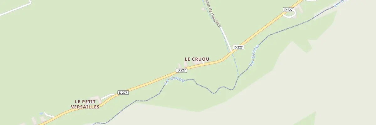 Plan du 5416 Le Cruou à Mouret