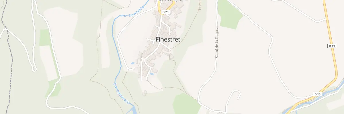 Plan de Cae Del Triall à Finestret