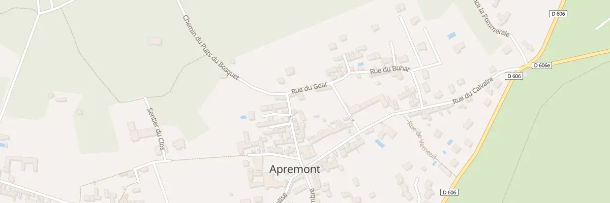 Plan du 14 Rue de la Haute Pommeraie à Apremont