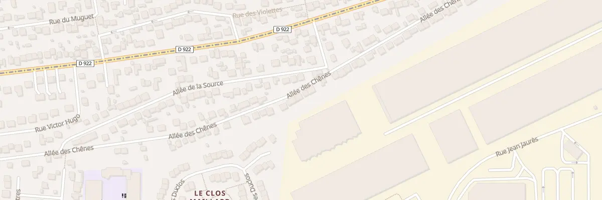 Plan du 54 All des Chênes à Marly-la-Ville