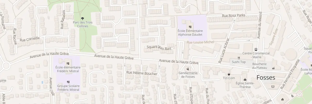 Plan du 12 Sq Jean Bart à Fosses