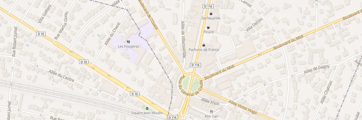 Plan du 2 Bd de l’Ouest au Raincy