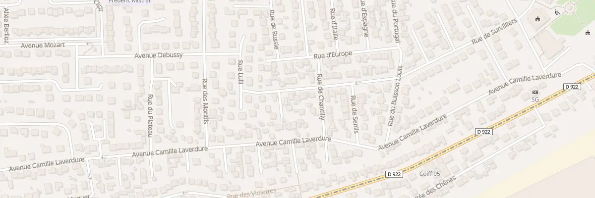 Plan du 23 Rue de Luzarches à Fosses