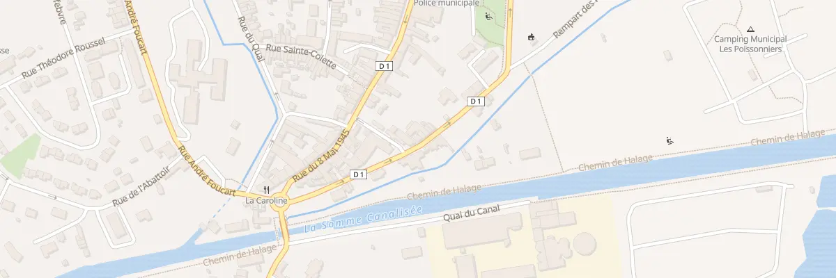 Plan du 9 Rue du Rempart des Poissonnier à Corbie