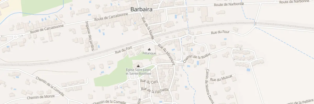 Plan du 2 Rue de Miramont à Barbaira