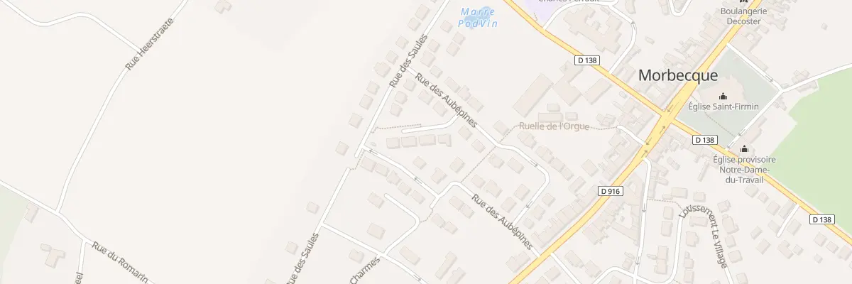 Plan du 2 Imp des Aubépines à Morbecque
