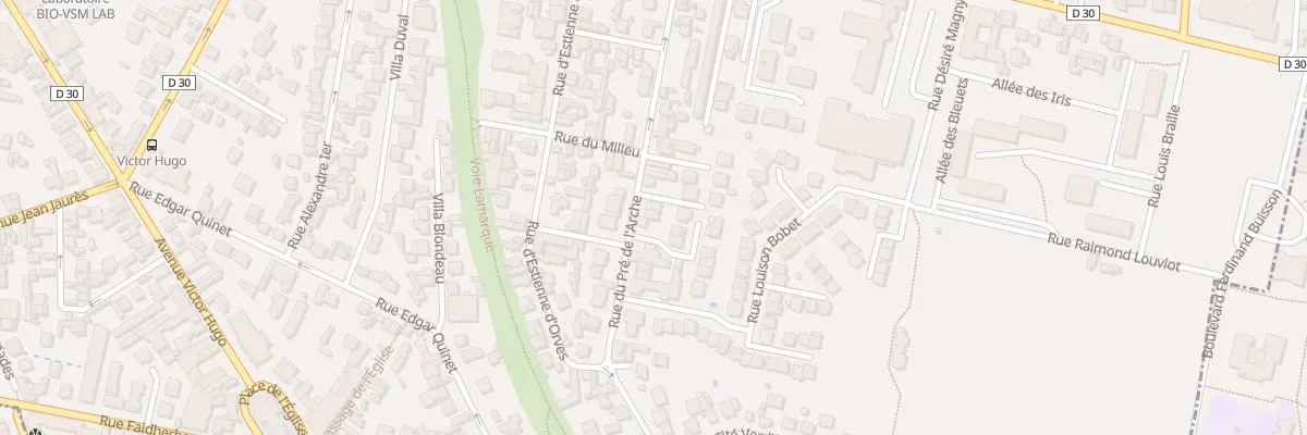 Plan du 12 Rue du Pré de l’Arche à Neuilly-Plaisance