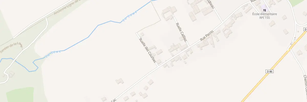 Plan du 3 Rle des Courbes à Beugin