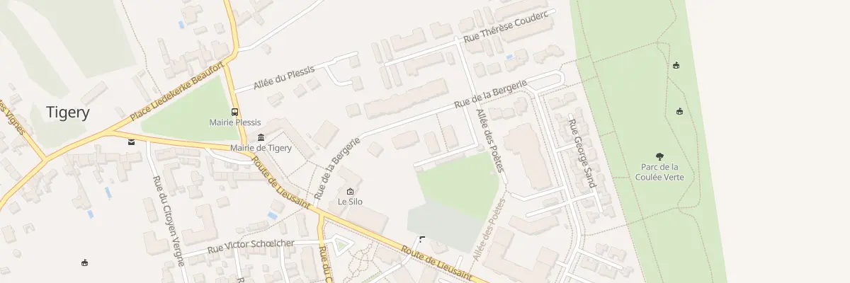 Plan du 8 Rue de la Bergerie à Tigery