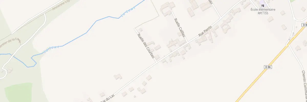 Plan du 1 Rle des Courbes à Beugin
