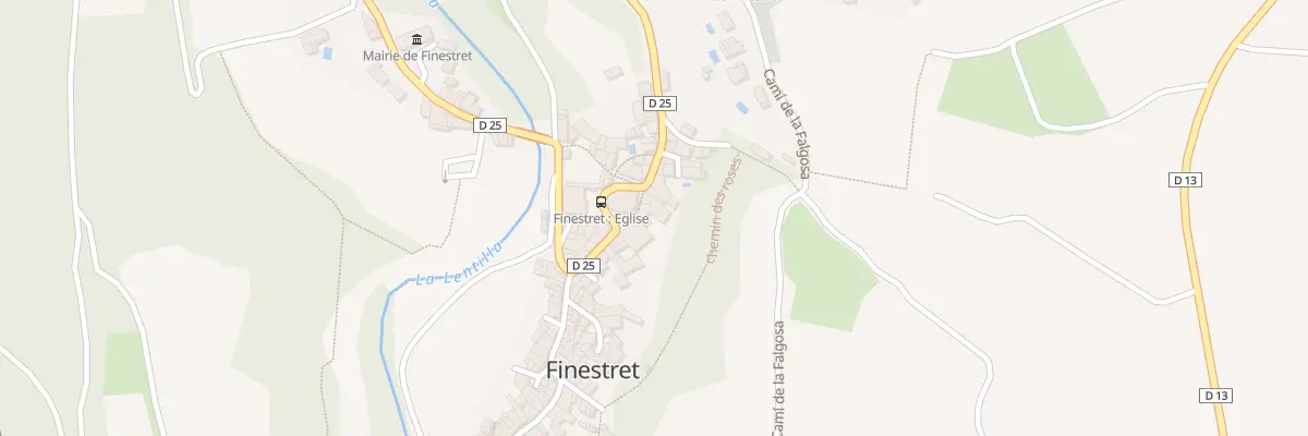 Plan de Village à Finestret