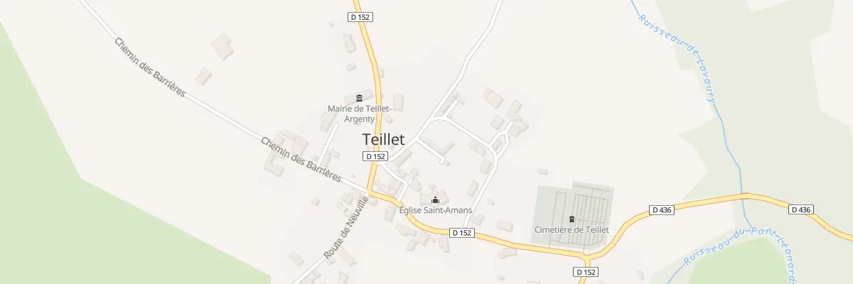 Plan du 1 Imp du Forgeron à Teillet-Argenty