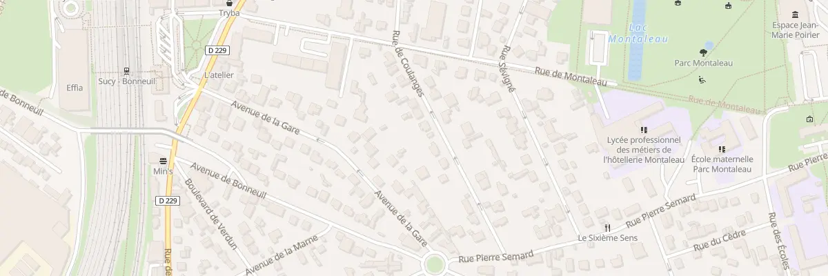 Plan du 13 Rue de Coulanges à Sucy-en-Brie