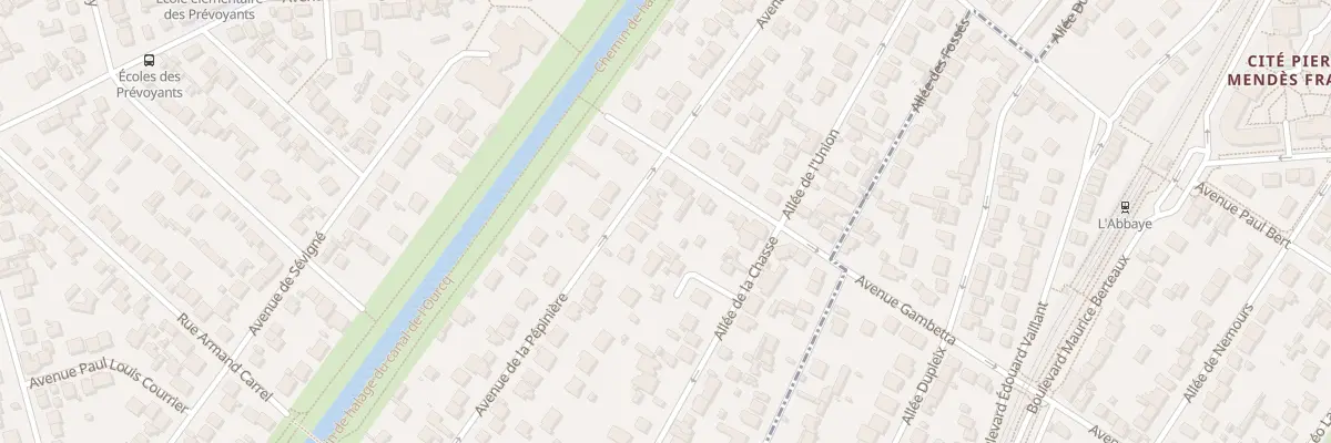 Plan du 3 Av de la Pépinière à Aulnay-sous-Bois
