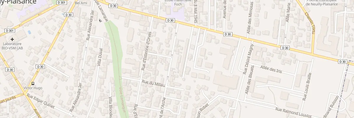 Plan du 26 Rue du Pré de l’Arche à Neuilly-Plaisance
