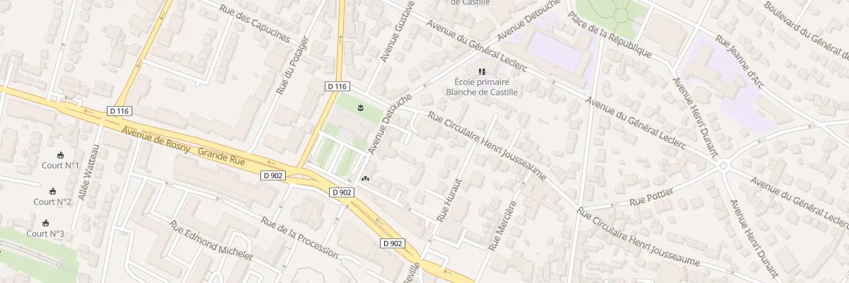 Plan du 2 Rue Circulaire H Jousseaume à Villemomble