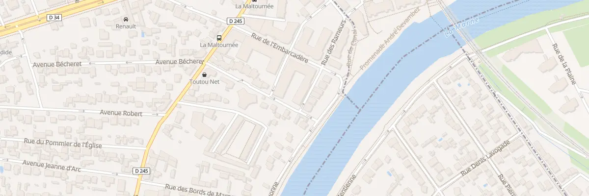 Plan du 4 Rue du Canotage au Perreux-sur-Marne