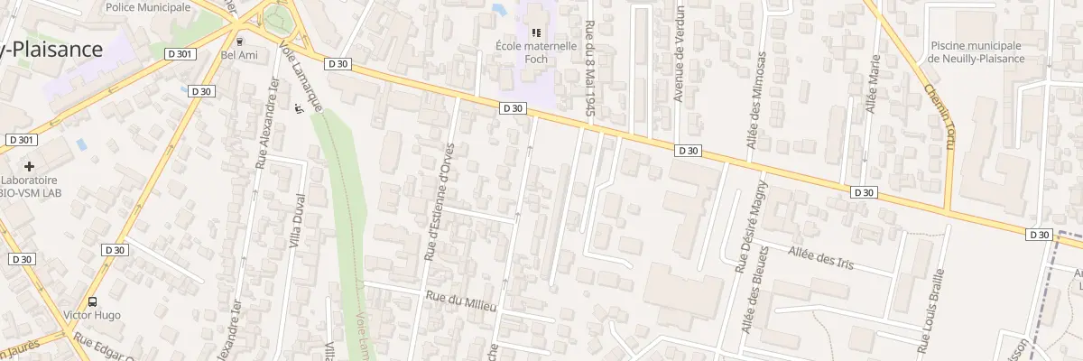 Plan du 28 Rue du Pré de l’Arche à Neuilly-Plaisance
