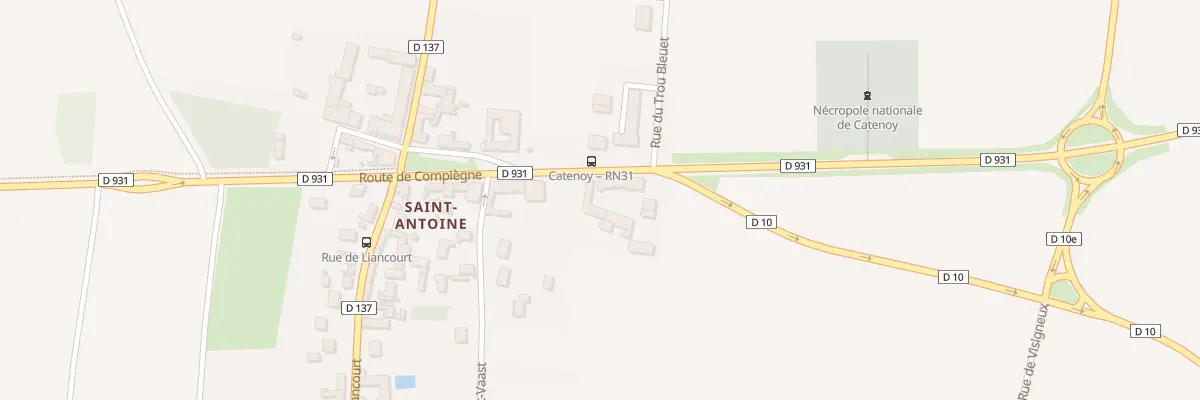 Plan du 14B Rte de Compiègne à Catenoy