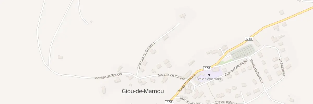 Plan du 6 Imp du Galistou à Giou-de-Mamou