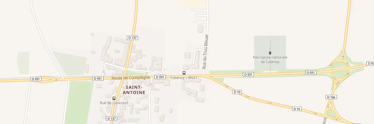 Plan du 17 Rte de Compiègne à Catenoy