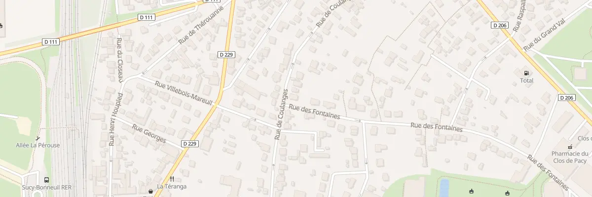 Plan du 30 Rue des Fontaines à Sucy-en-Brie