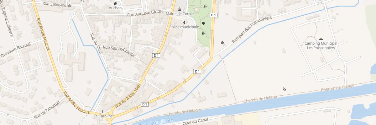 Plan du 17 Rue du Rempart des Poissonnier à Corbie