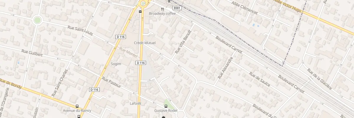 Plan du 13 Bd du Gen de Gaulle à Villemomble