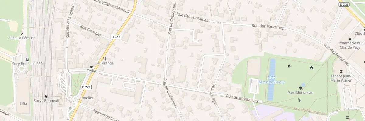 Plan du 28 Rue de Coulanges à Sucy-en-Brie