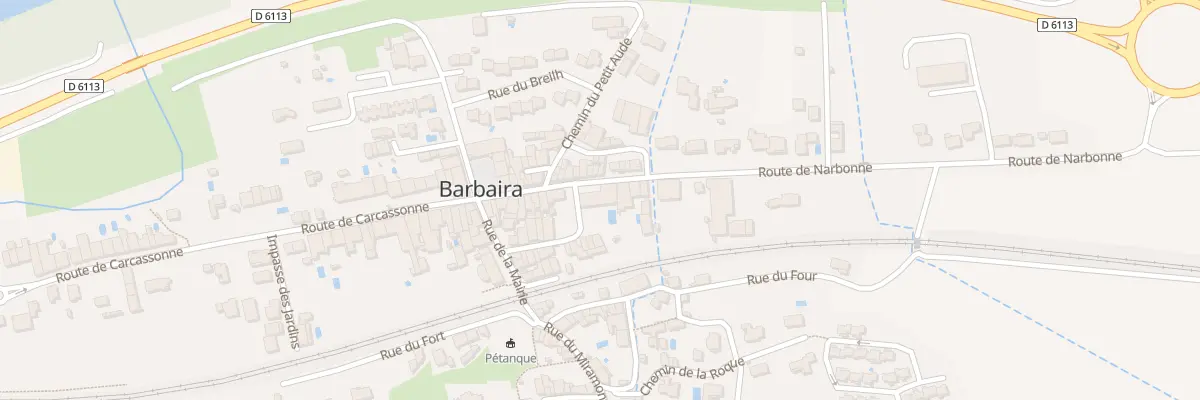 Plan du 20 Rte de Narbonne à Barbaira