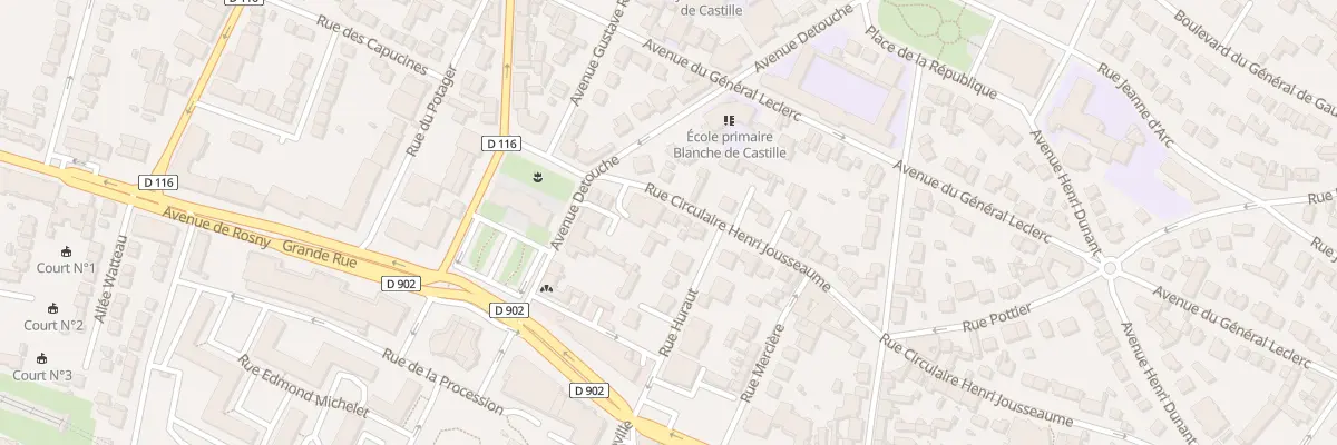 Plan du 2B Rue Circulaire H Jousseaume à Villemomble