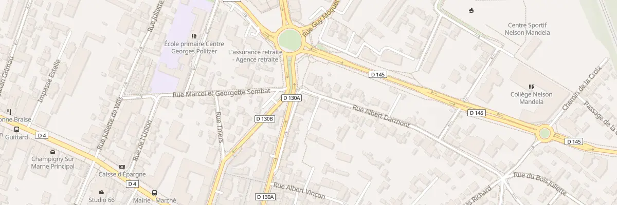 Plan du 4 Rue Albert Darmont à Champigny-sur-Marne