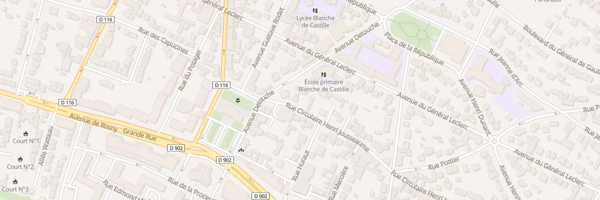Plan du 5 Rue Circulaire H Jousseaume à Villemomble