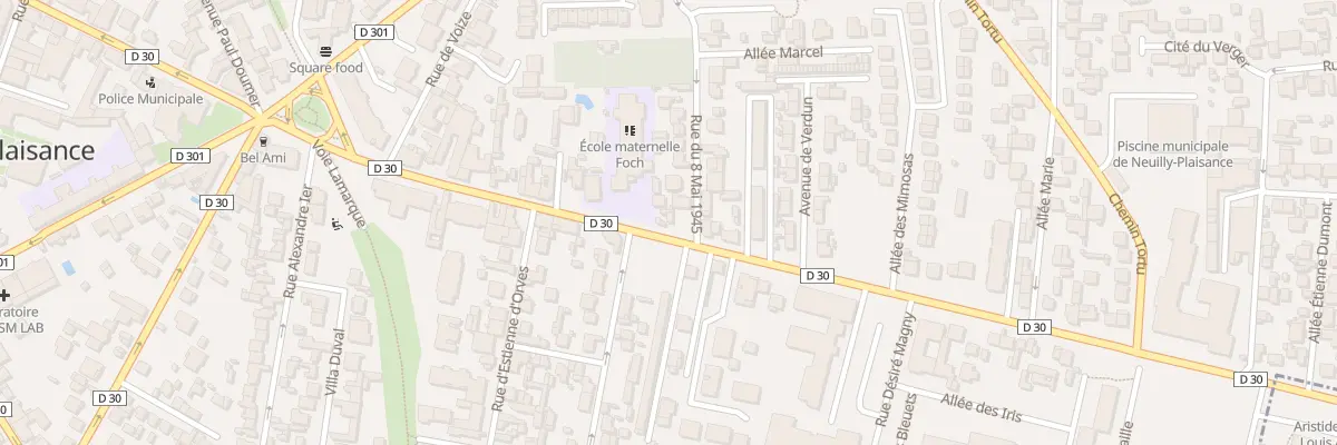 Plan du 97 Av du Maréchal Foch à Neuilly-Plaisance