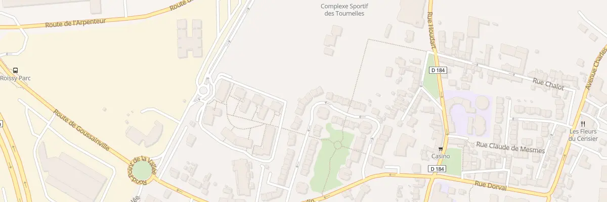 Plan du 56 Che des Tournelles à Roissy-en-France