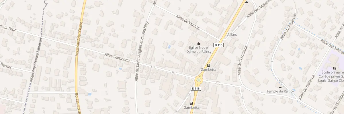 Plan du 35 All Gambetta au Raincy