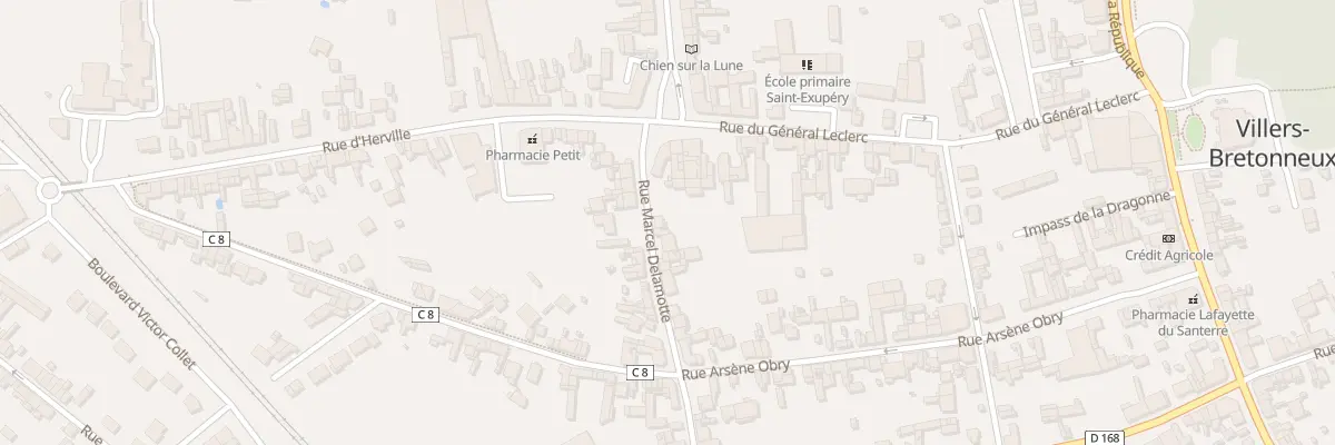 Plan du 3 Rue Marcel Delamotte à Villers-Bretonneux