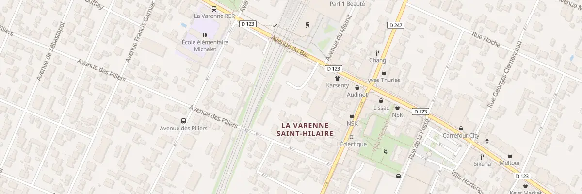 Plan du 76 Av du Bac à Saint-Maur-des-Fossés