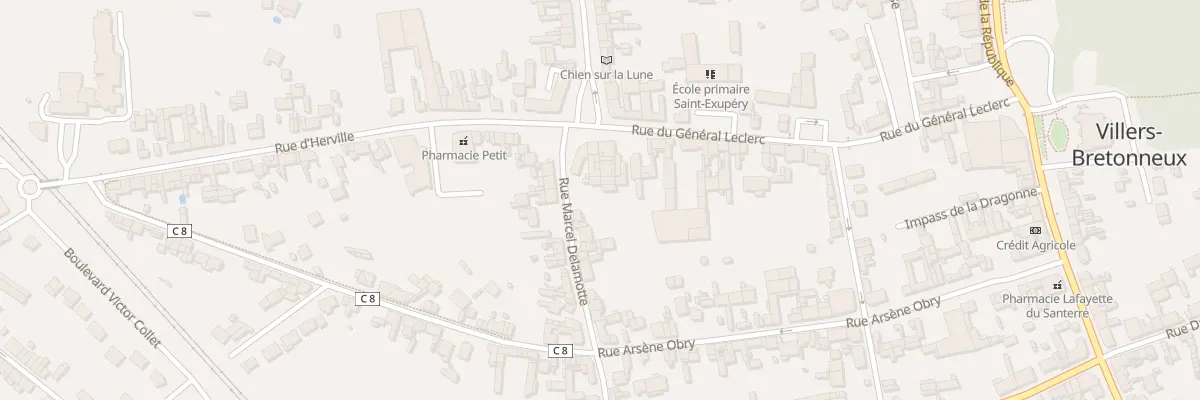 Plan du 1B Rue Marcel Delamotte à Villers-Bretonneux
