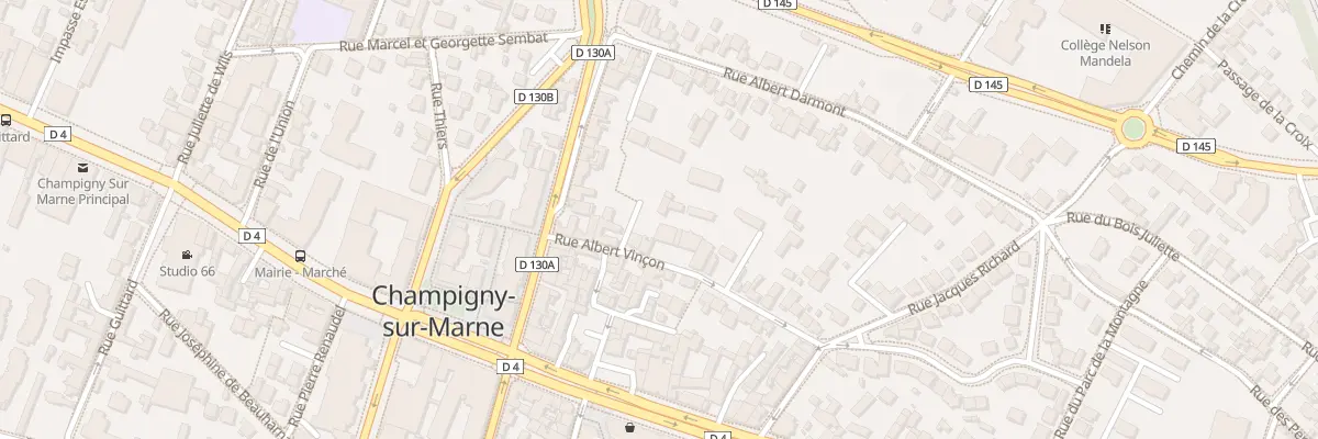 Plan du 11 Rue Albert Vinçon à Champigny-sur-Marne
