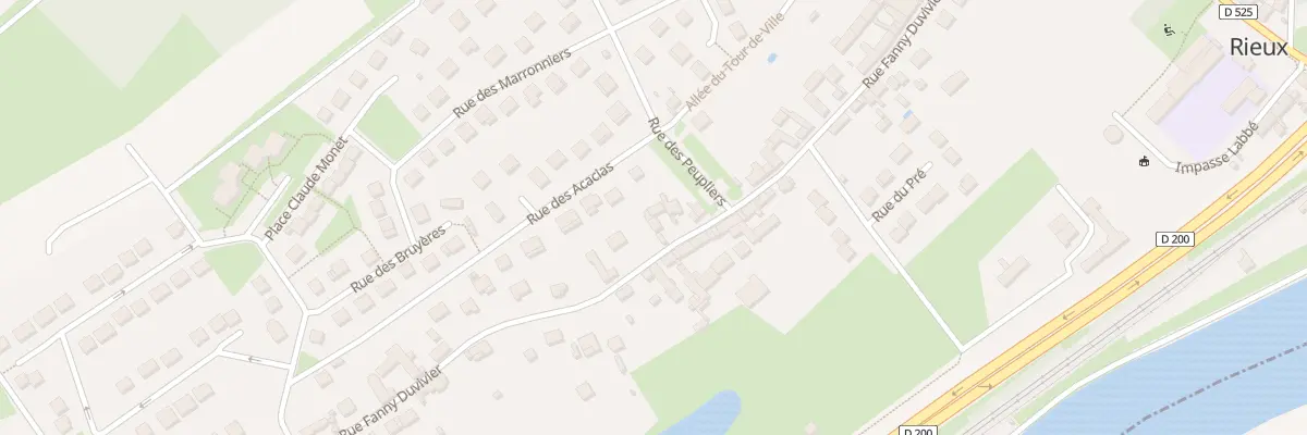Plan du 54 Rue Fanny Duvivier à Rieux