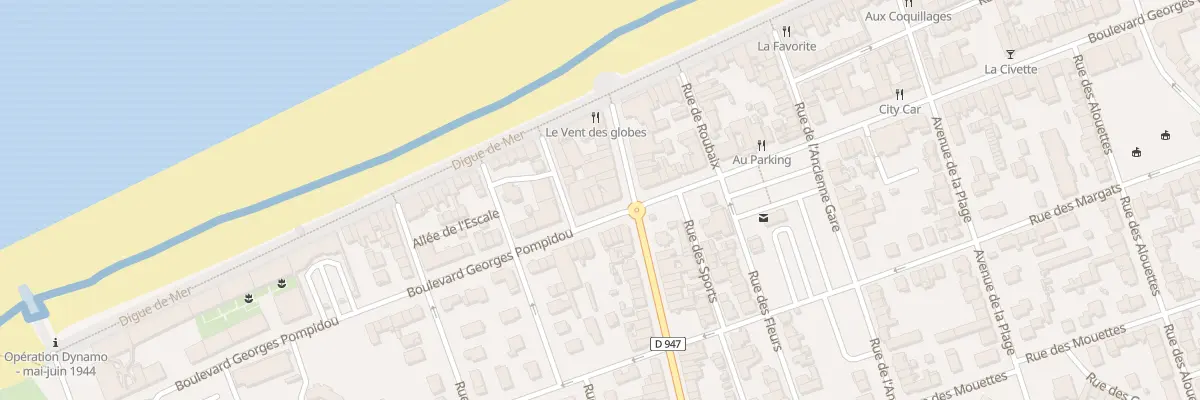 Plan du 421 Bd Georges Pompidou à Bray-Dunes
