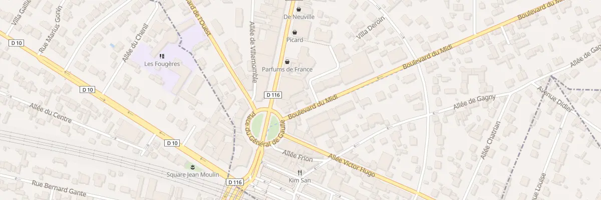 Plan du 3 Bd du Midi au Raincy