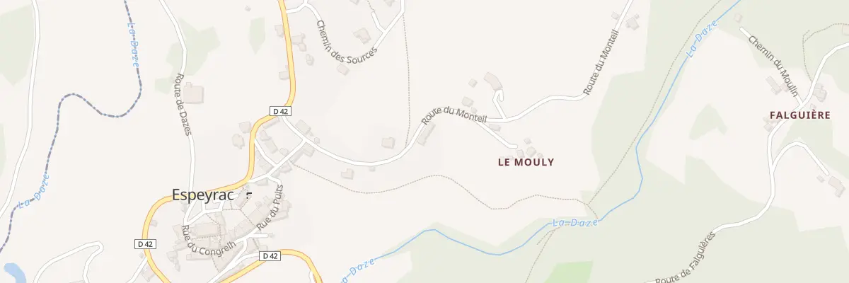Plan du 5193 Le Monteil à Espeyrac