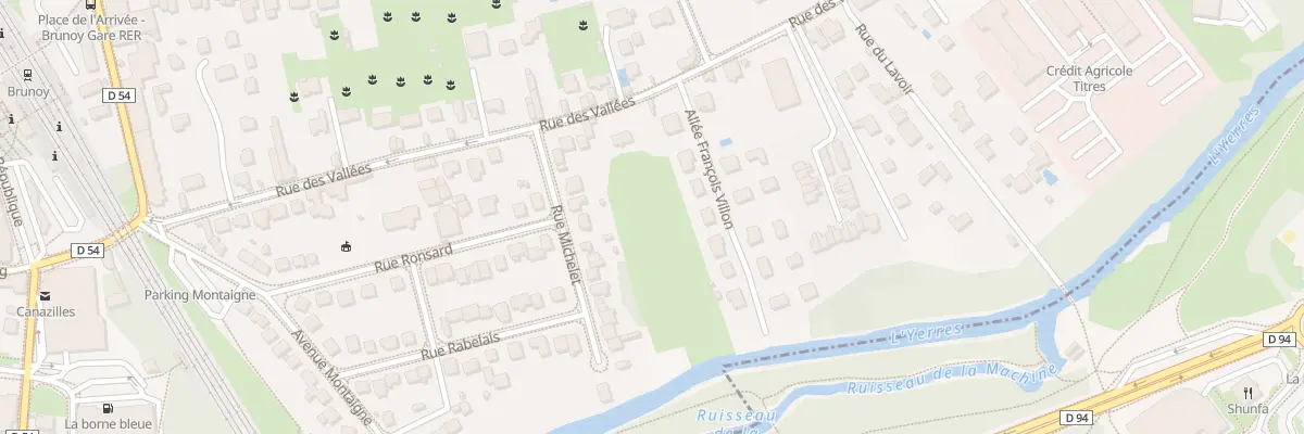 Plan du 10 Rue des Vallées à Brunoy