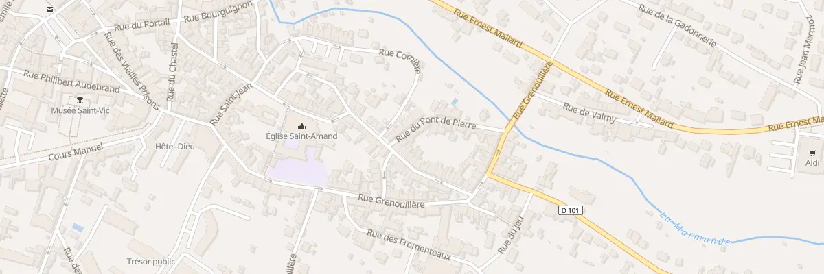 Plan du 8 Rue du Pont de Pierre à Saint-Amand-Montrond