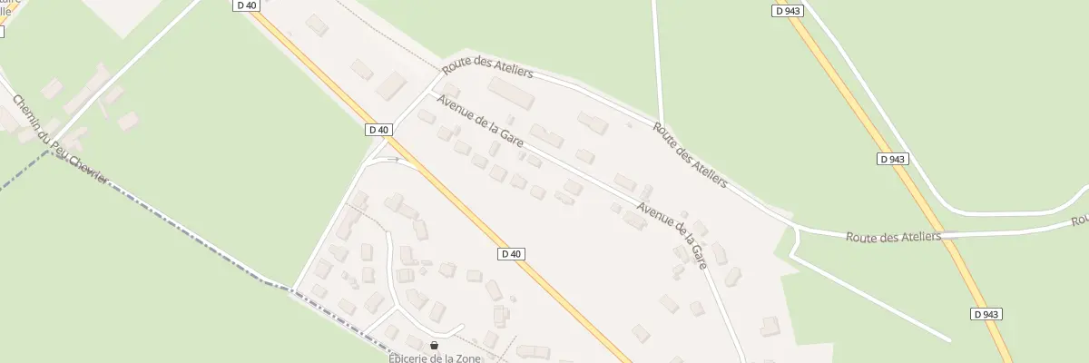 Plan du 14 Av de la Gare à La Chapelaude