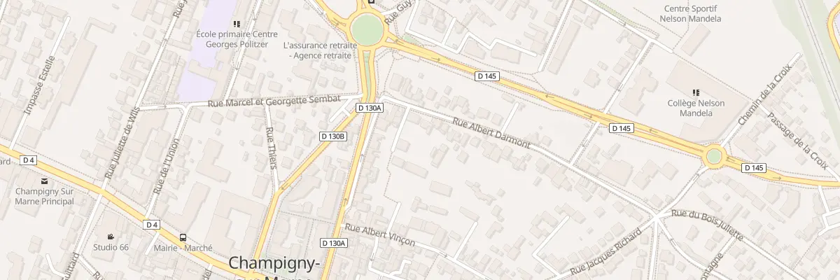 Plan du 10 Rue Albert Darmont à Champigny-sur-Marne